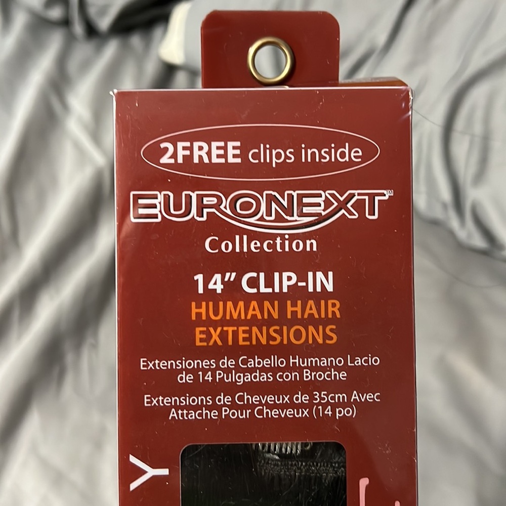 Euronext 14” clip-in hair extensions in Espresso